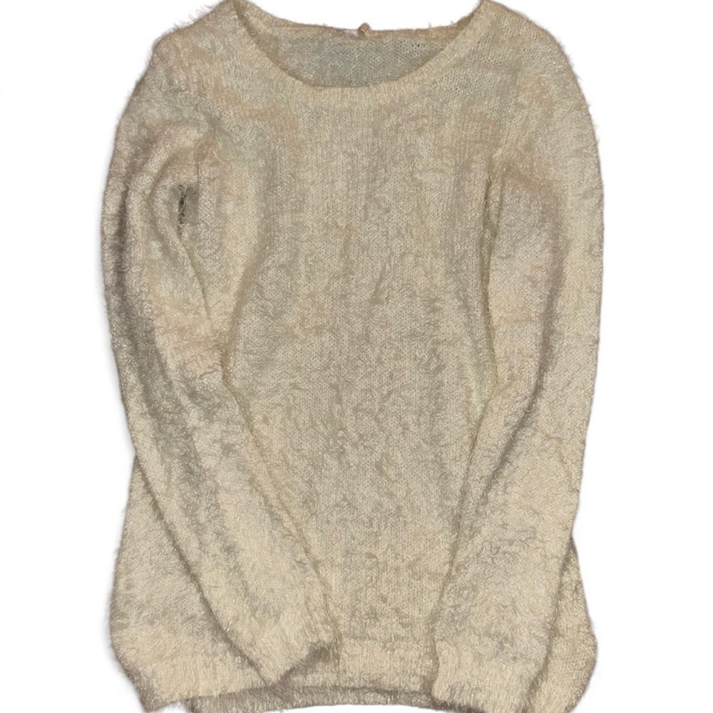 H&M Cream Women's Crew Neck Sweater